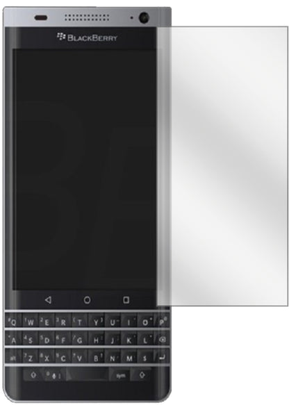 BlackberryDTEK40 mit aufgebrachter dipos Displayschutzfolie, glasklare Darstellung ohne Einschränkungen