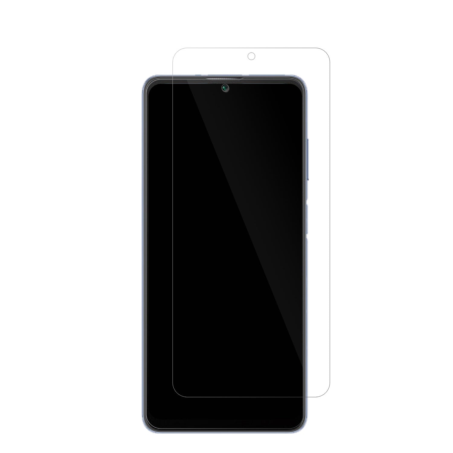 BlackviewA53 Pro mit aufgebrachter dipos Displayschutzfolie, glasklare Darstellung ohne Einschränkungen