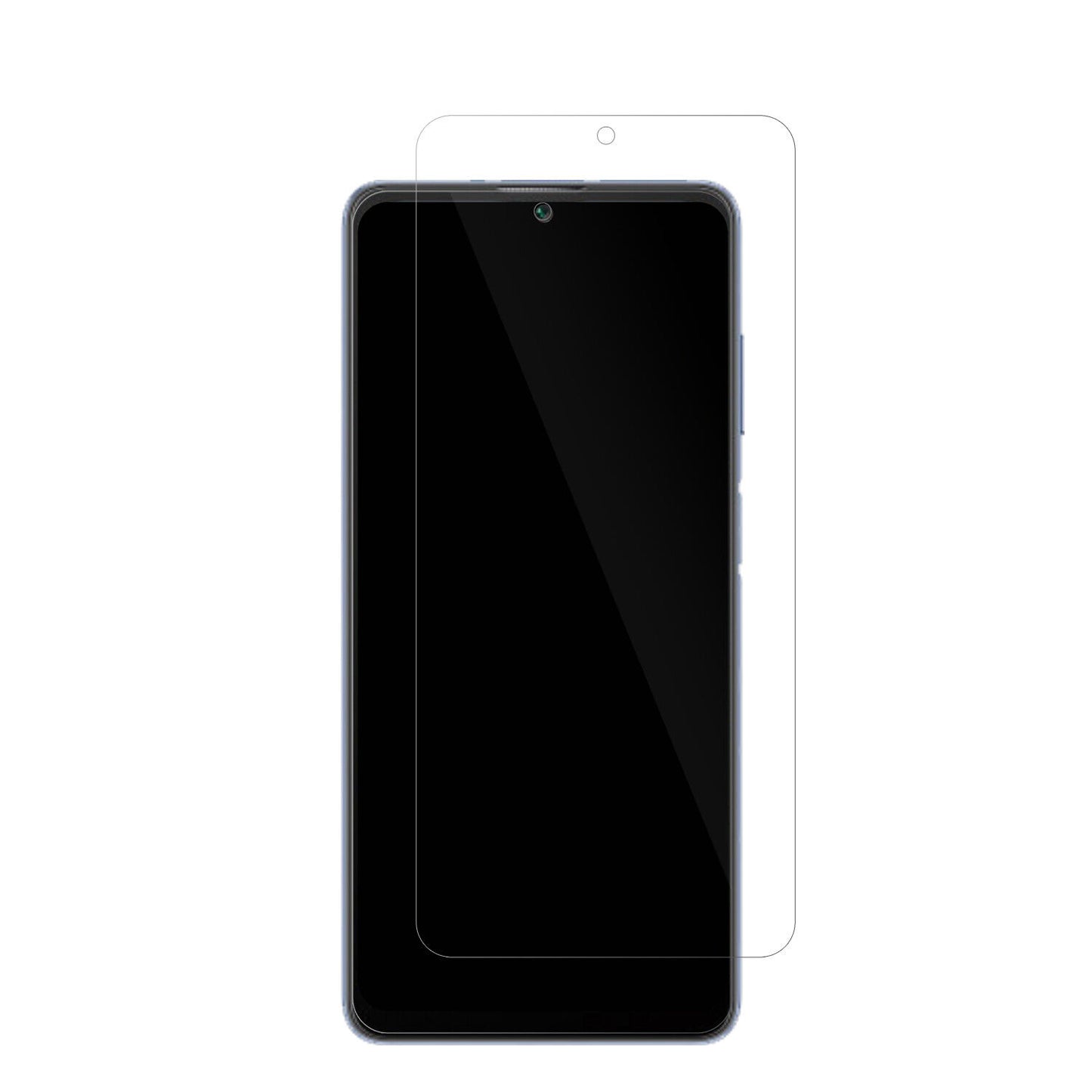 BlackviewA53 Pro mit aufgebrachter dipos Displayschutzfolie, glasklare Darstellung ohne Einschränkungen
