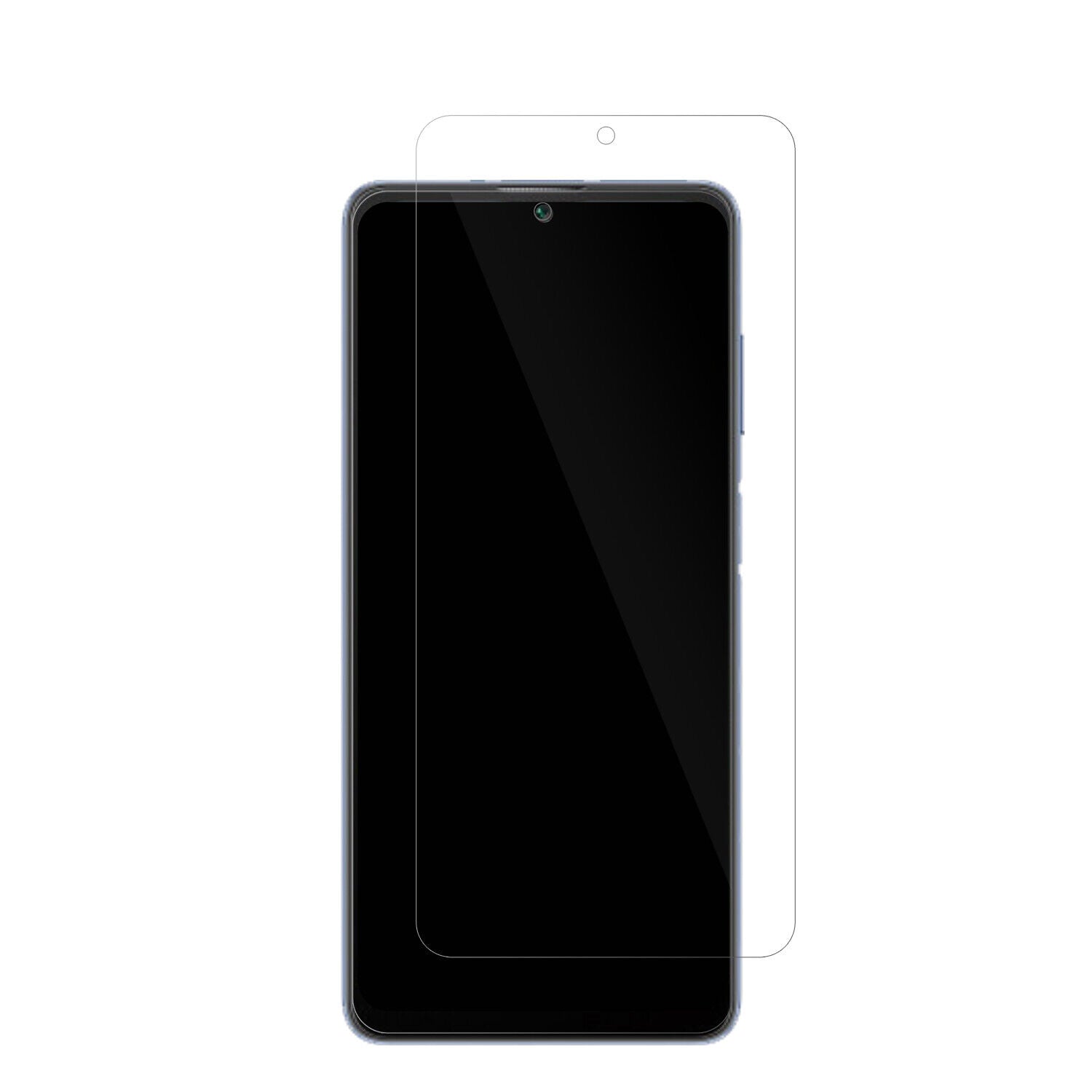 BlackviewA53 Pro mit aufgebrachter dipos Displayschutzfolie, glasklare Darstellung ohne Einschränkungen