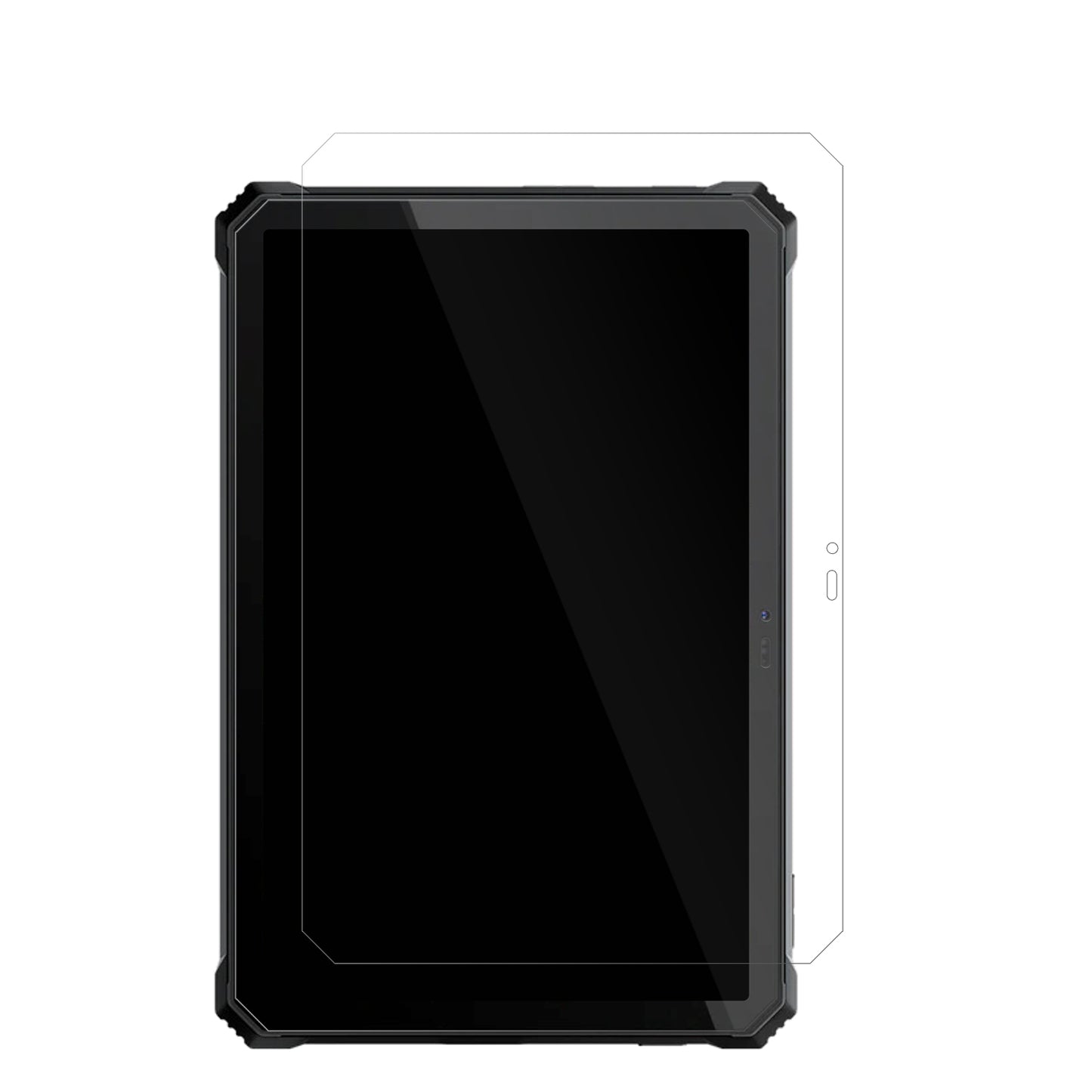 BlackviewActive 12 Pro mit aufgebrachter dipos Displayschutzfolie, glasklare Darstellung ohne Einschränkungen