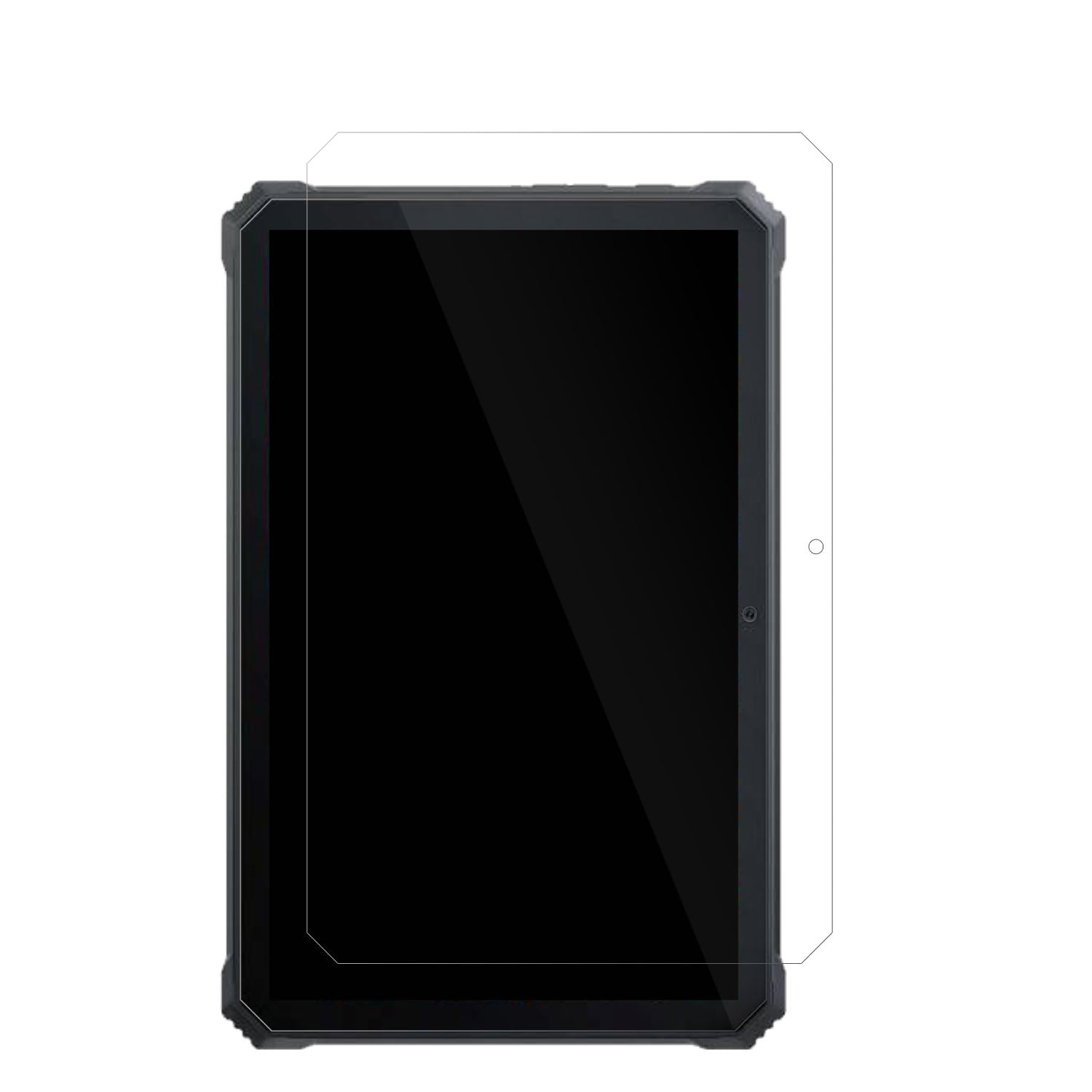 BlackviewActive 8 Pro Outdoor mit aufgebrachter dipos Displayschutzfolie, glasklare Darstellung ohne Einschränkungen