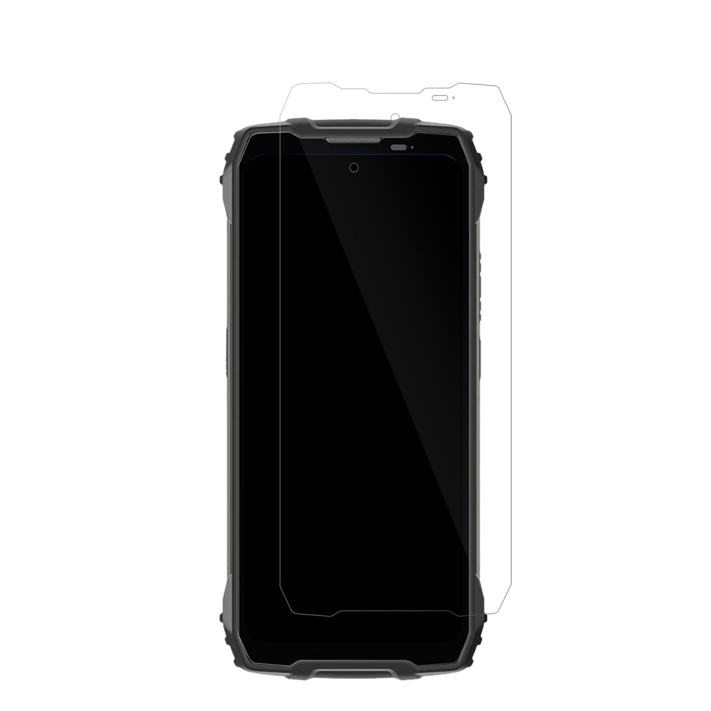 BlackviewBL7000 5G mit aufgebrachter dipos Displayschutzfolie, glasklare Darstellung ohne Einschränkungen