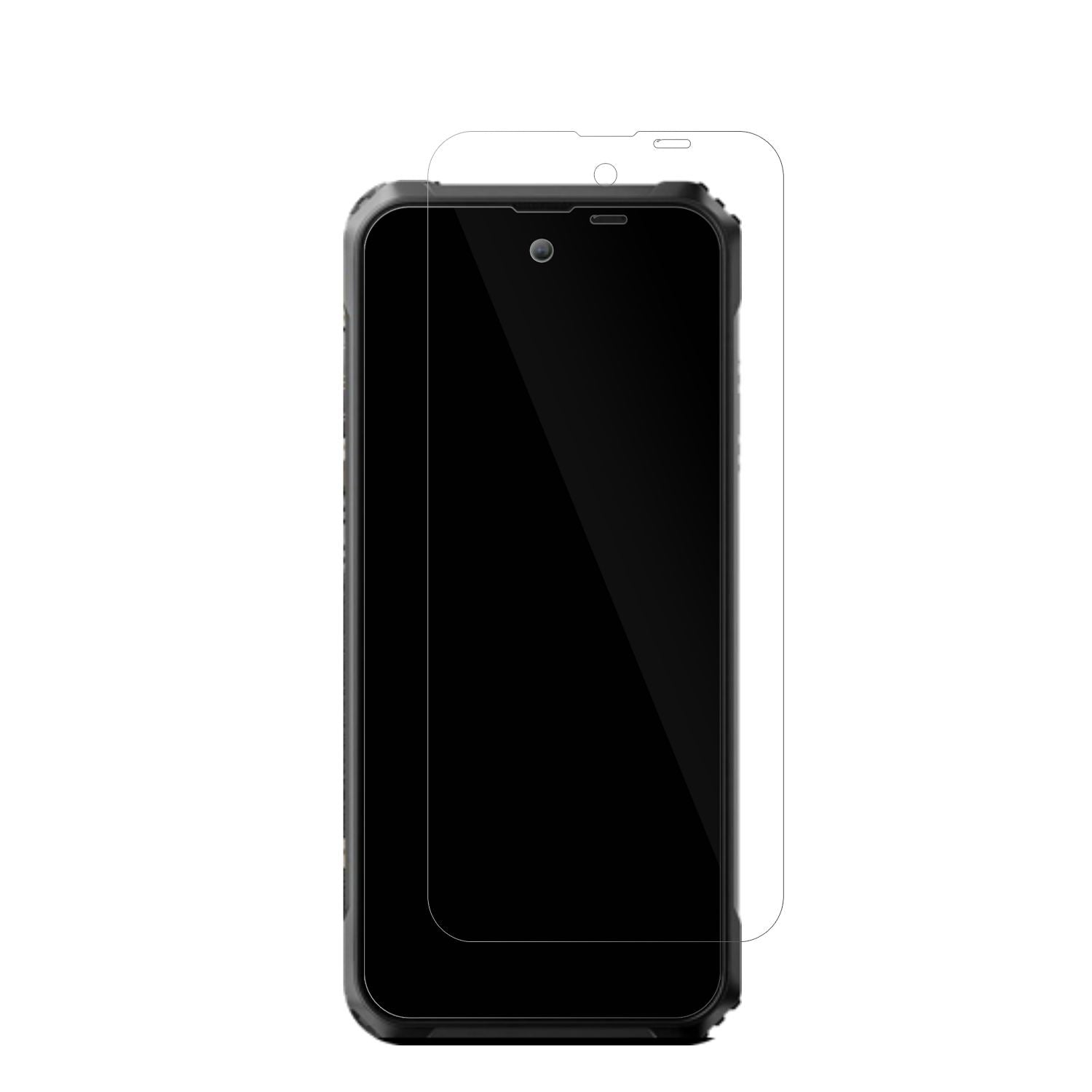BlackviewBL9000 mit aufgebrachter dipos Displayschutzfolie, glasklare Darstellung ohne Einschränkungen