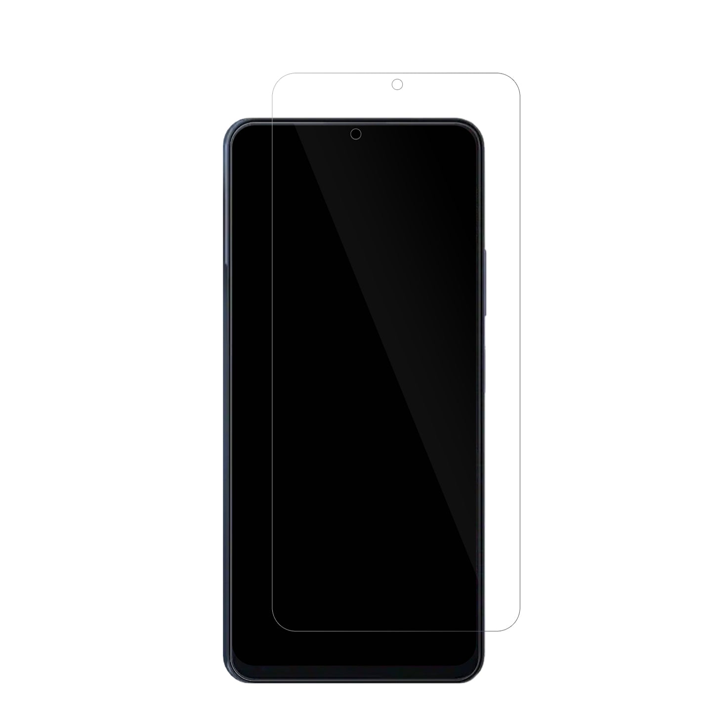 BlackviewColor 8 mit aufgebrachter dipos Displayschutzfolie, glasklare Darstellung ohne Einschränkungen
