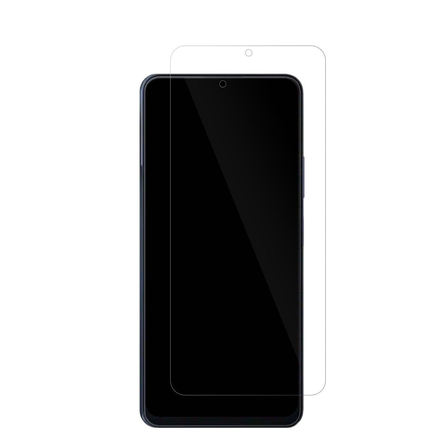BlackviewColor 8 mit aufgebrachter dipos Displayschutzfolie, glasklare Darstellung ohne Einschränkungen