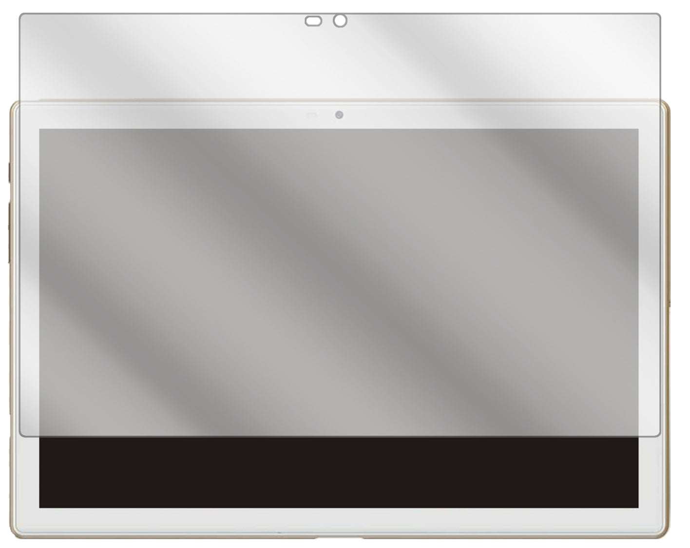 BlackviewTab 8E 10.1 Zoll mit aufgebrachter dipos Displayschutzfolie, glasklare Darstellung ohne Einschränkungen