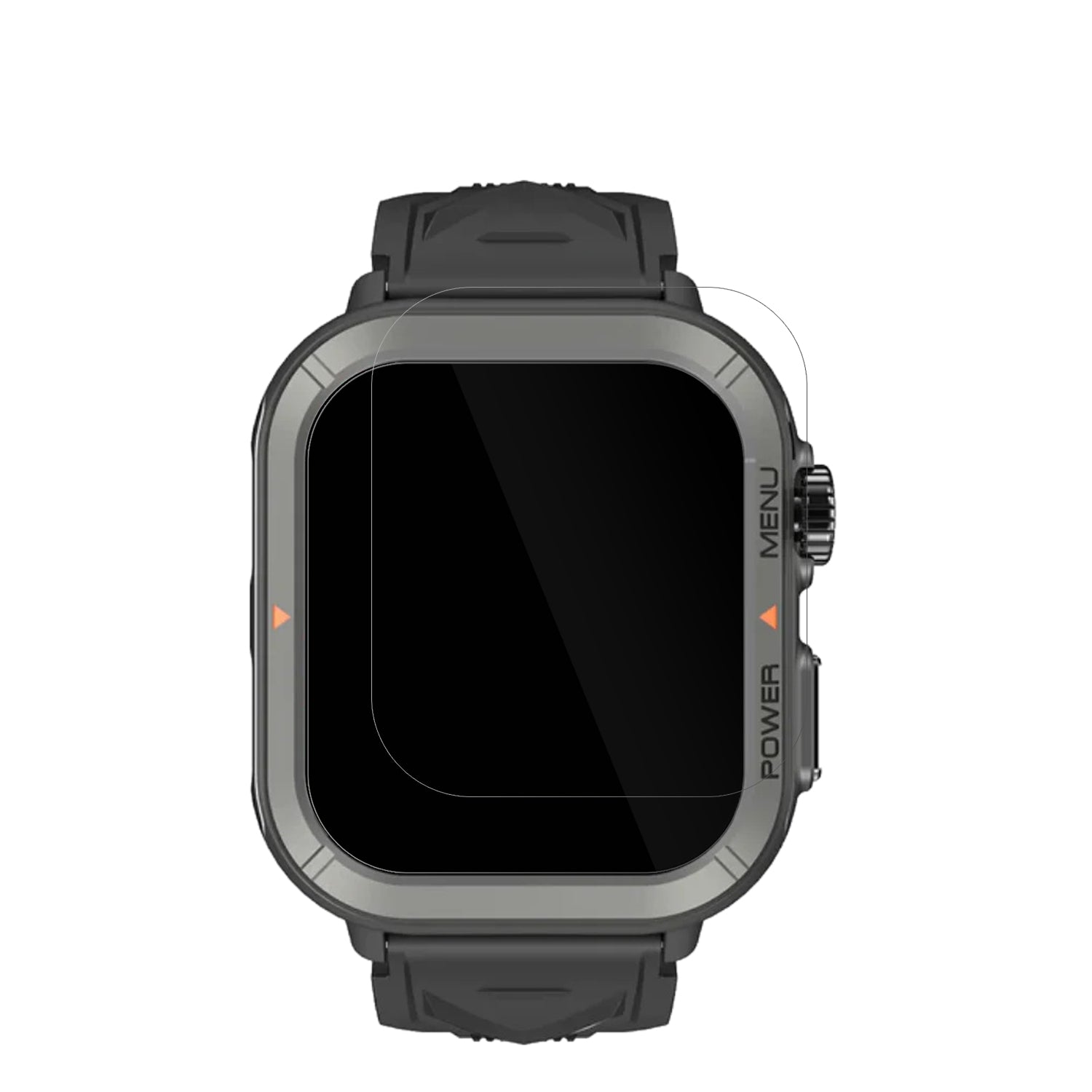 BlackviewW30 Smartwatch 1.91 Zoll mit aufgebrachter dipos Displayschutzfolie, glasklare Darstellung ohne Einschränkungen