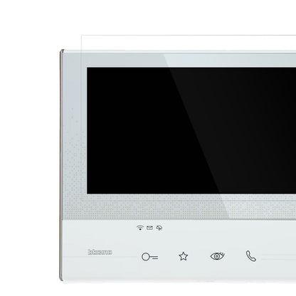 BticinoCLASSE 300 X 13E 344642 mit aufgebrachter dipos Displayschutzfolie, glasklare Darstellung ohne Einschränkungen