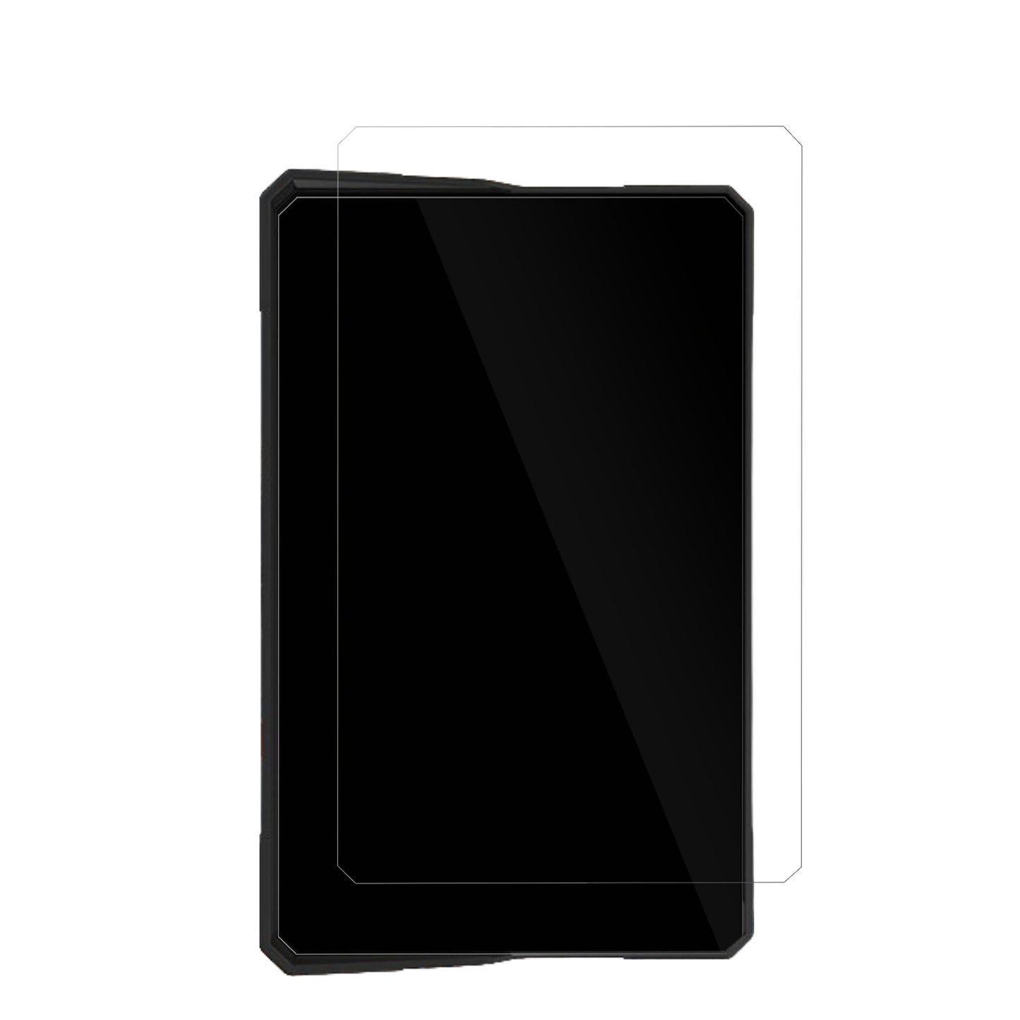 CarpurideW502H mit aufgebrachter dipos Displayschutzfolie, glasklare Darstellung ohne Einschränkungen