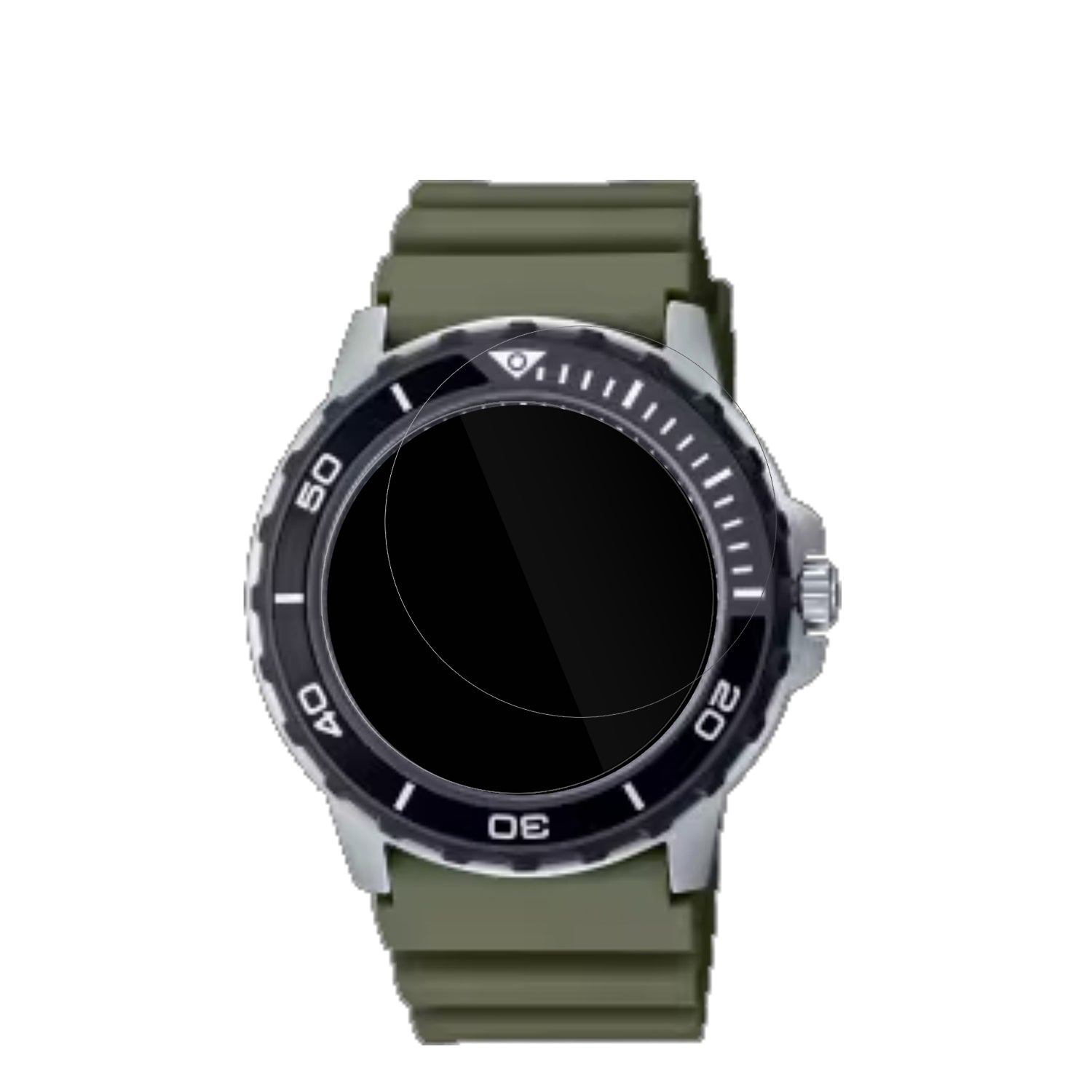 CasioMTD-125D mit aufgebrachter dipos Displayschutzfolie, glasklare Darstellung ohne Einschränkungen