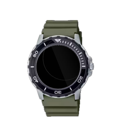 CasioMTD-125D mit aufgebrachter dipos Displayschutzfolie, glasklare Darstellung ohne Einschränkungen