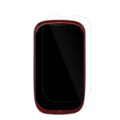 Coolpad8020 mit aufgebrachter dipos Displayschutzfolie, glasklare Darstellung ohne Einschränkungen