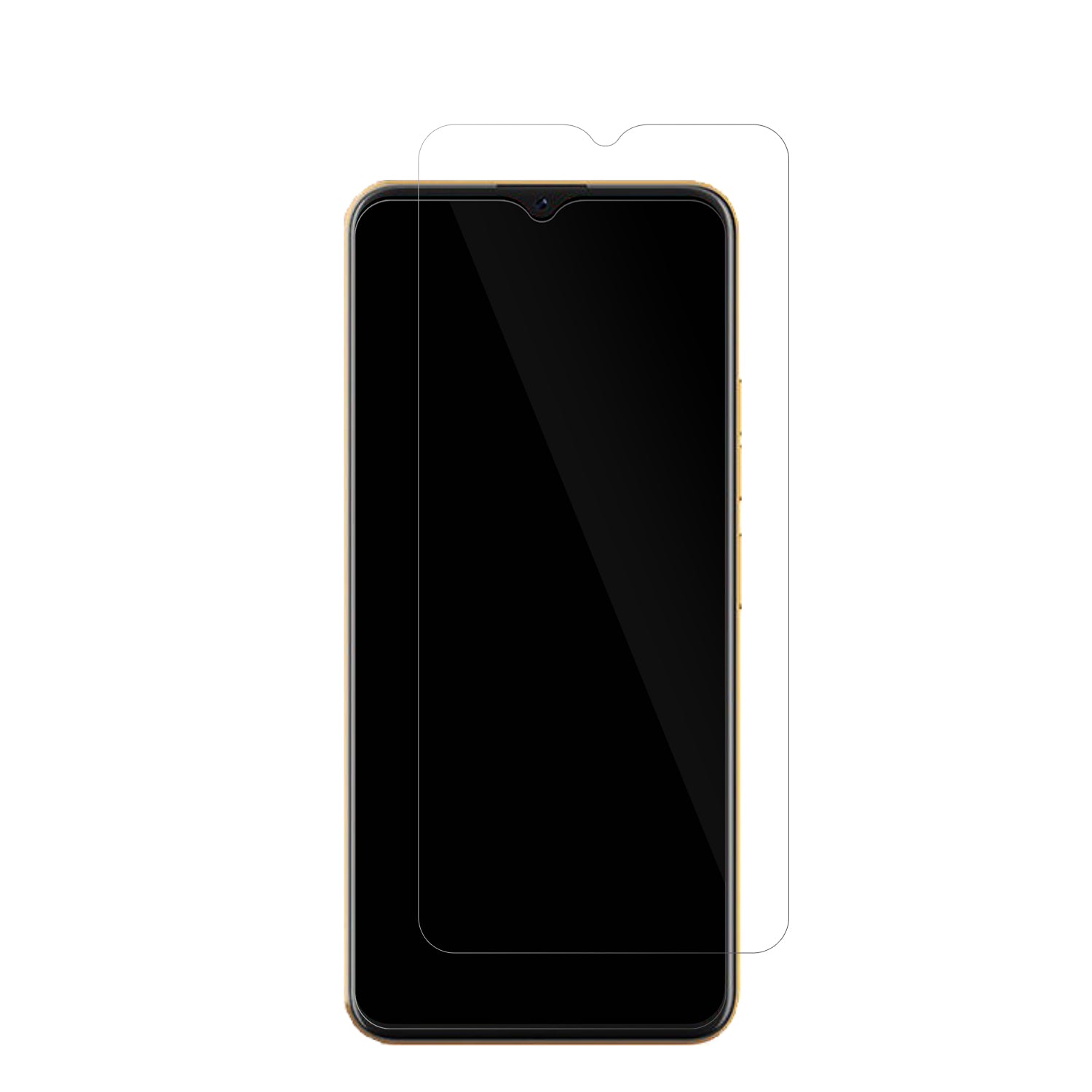 CoolpadCool 20 Pro mit aufgebrachter dipos Displayschutzfolie, glasklare Darstellung ohne Einschränkungen