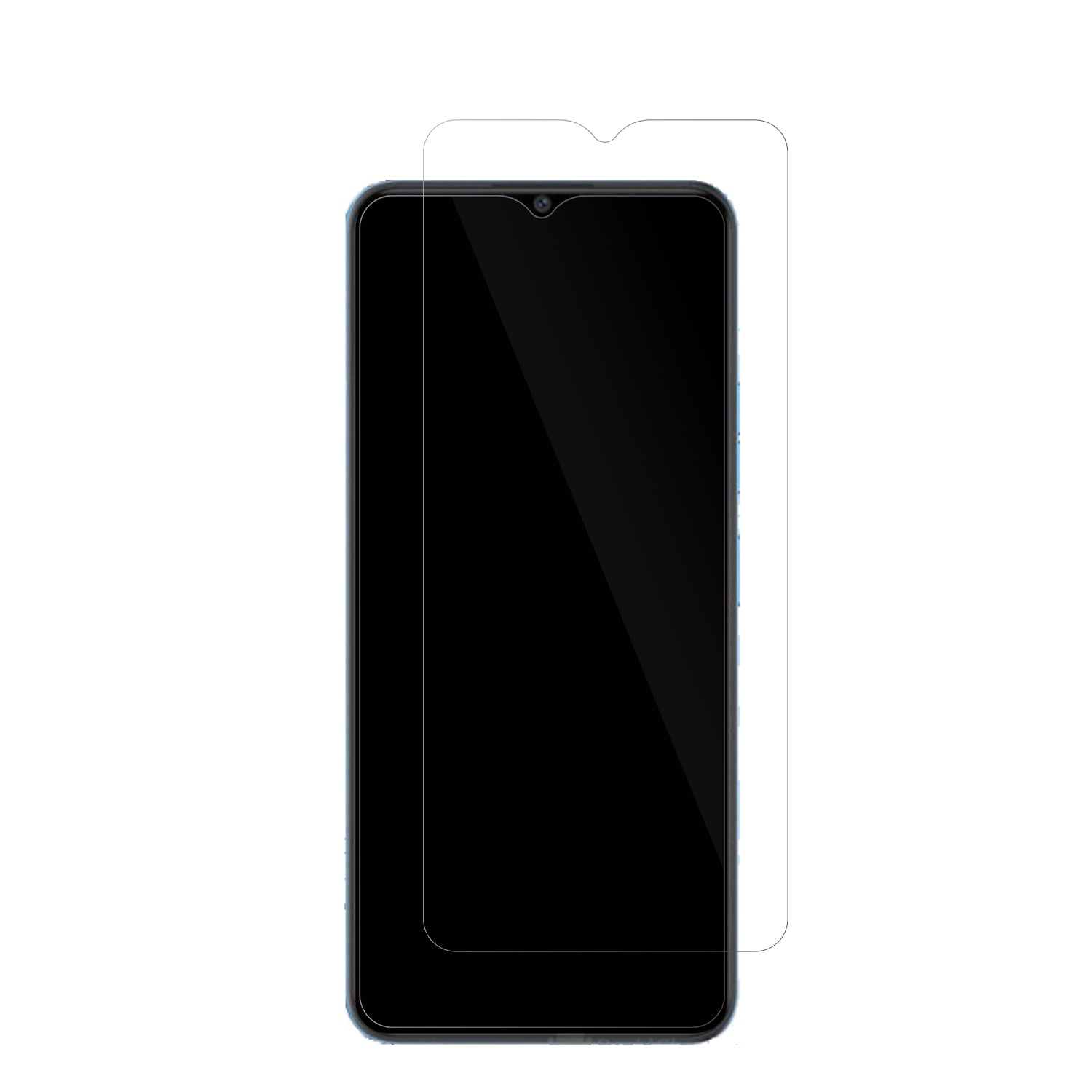 CoolpadCool 20S mit aufgebrachter dipos Displayschutzfolie, glasklare Darstellung ohne Einschränkungen