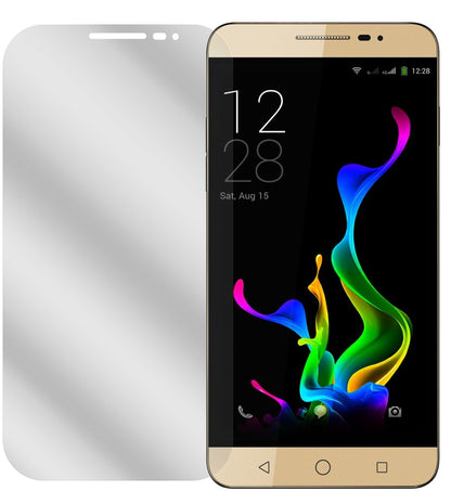 CoolpadModena 2 mit aufgebrachter dipos Displayschutzfolie, glasklare Darstellung ohne Einschränkungen