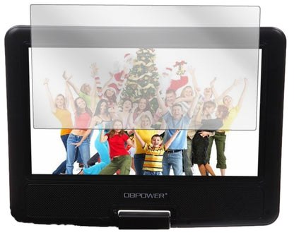 DBPower9,5 Zoll Tragbarer DVD-Player mit aufgebrachter dipos Displayschutzfolie, glasklare Darstellung ohne Einschränkungen