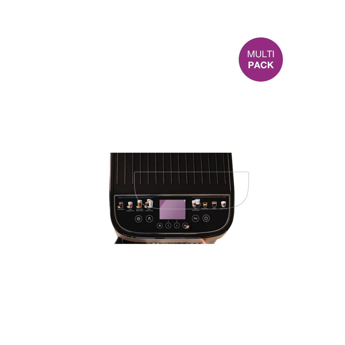 2x Schutzfolie klar für DeLonghi Magnifica Duo ECAM330.80 Display-Schutzfolie