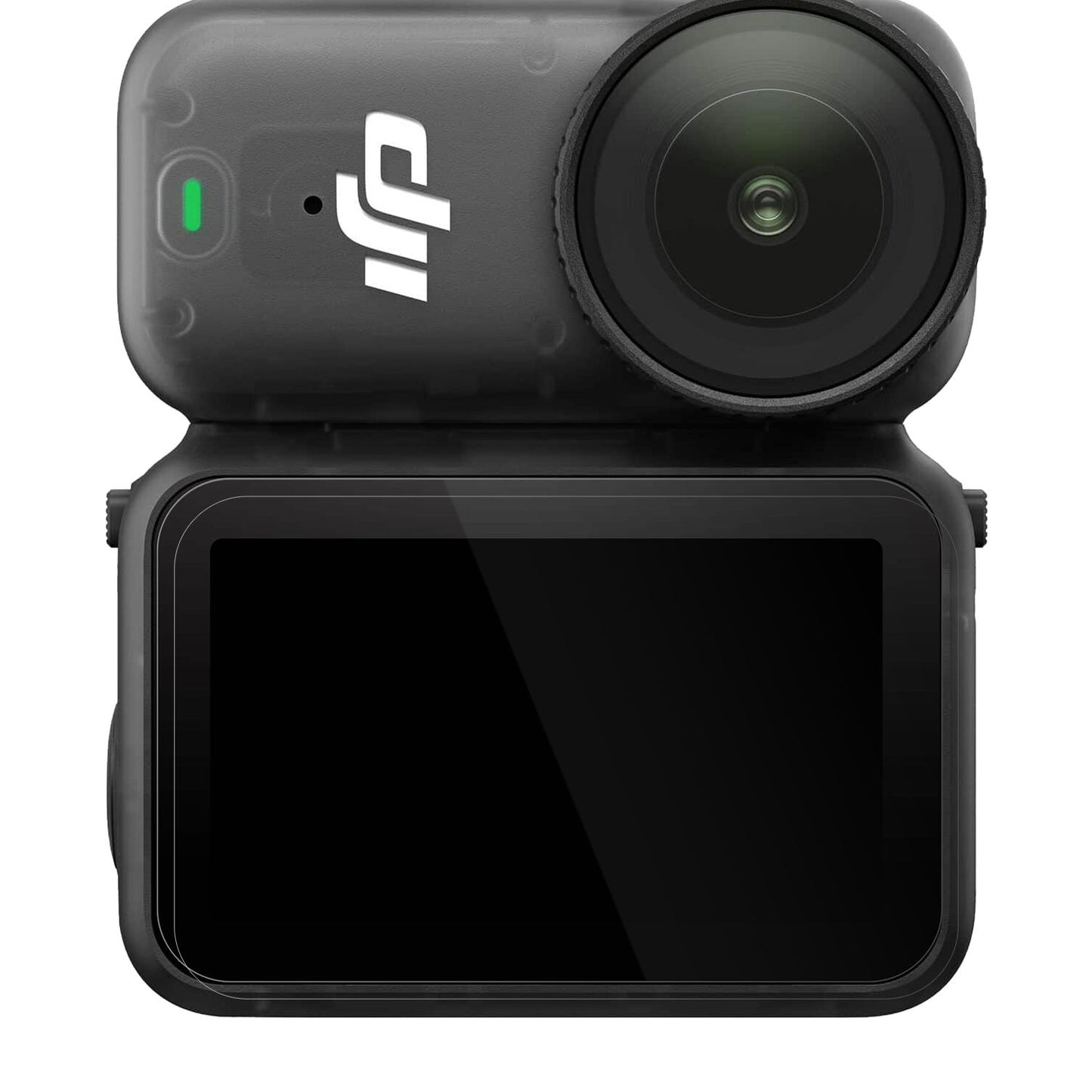 DJIOsmo Nano mit aufgebrachter dipos Displayschutzfolie, glasklare Darstellung ohne Einschränkungen