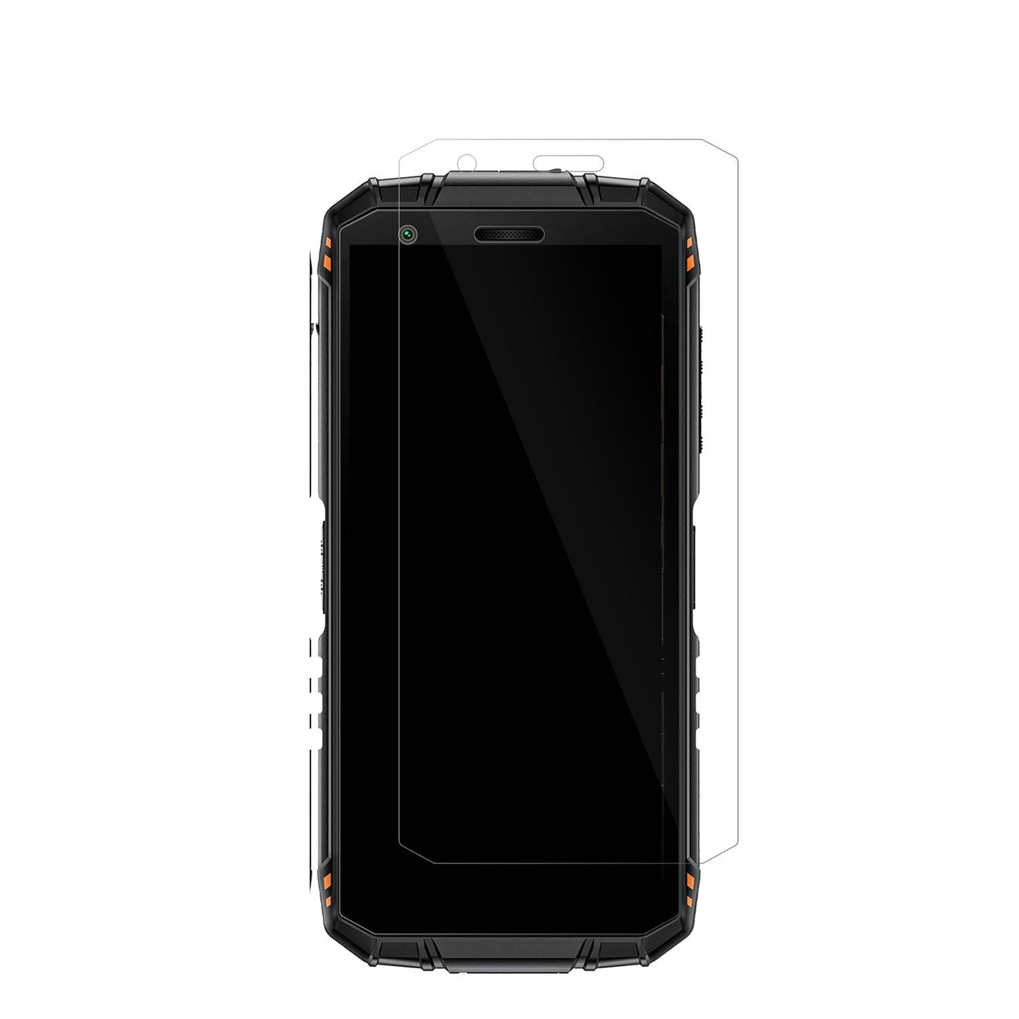 DoogeeFire 3 Pro Mini Outdoor mit aufgebrachter dipos Displayschutzfolie, glasklare Darstellung ohne Einschränkungen