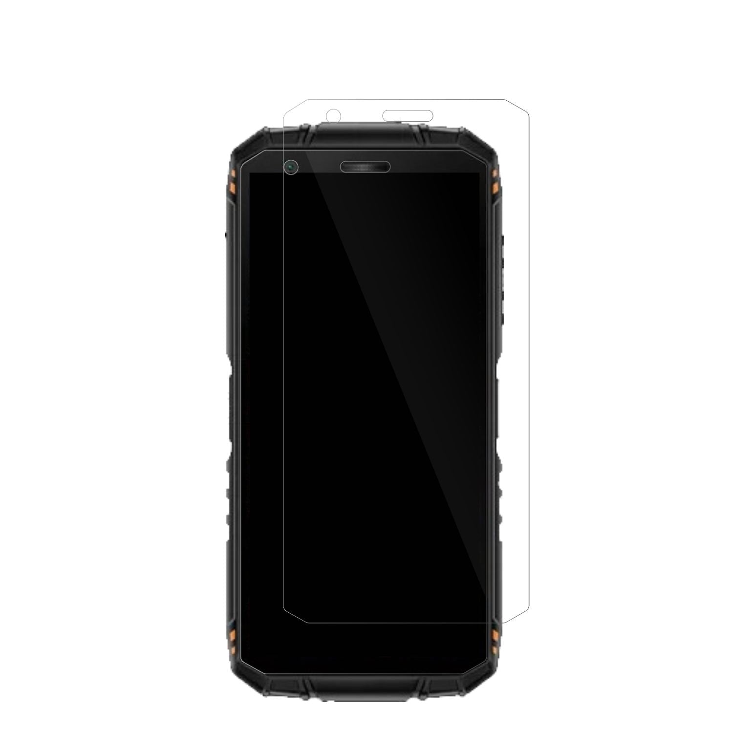DoogeeMini Outdoor 3 Ultra mit aufgebrachter dipos Displayschutzfolie, glasklare Darstellung ohne Einschränkungen