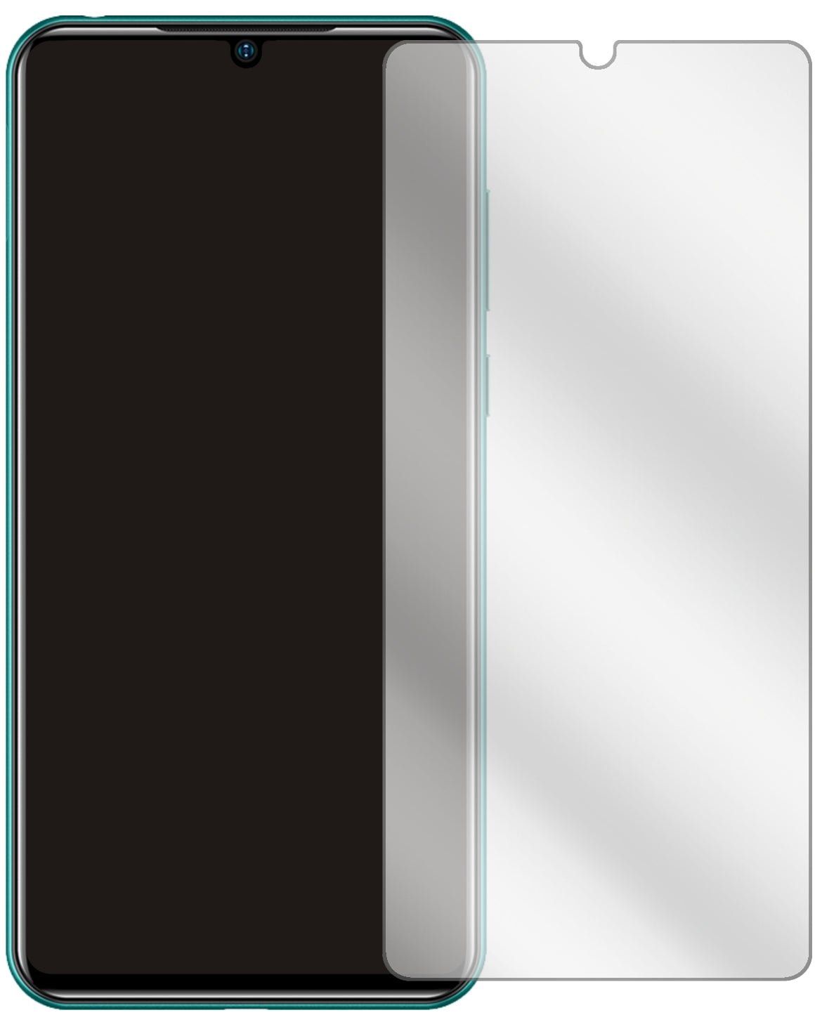 DoogeeN20 Pro mit aufgebrachter dipos Displayschutzfolie, glasklare Darstellung ohne Einschränkungen