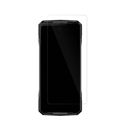 DoogeeV40 Pro mit aufgebrachter dipos Displayschutzfolie, glasklare Darstellung ohne Einschränkungen