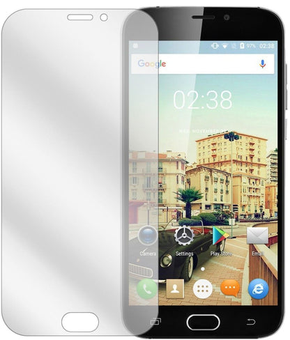 DoogeeX9 Pro mit aufgebrachter dipos Displayschutzfolie, glasklare Darstellung ohne Einschränkungen