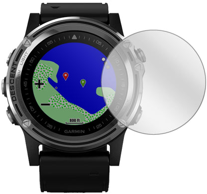 GarminDescent Mk1 mit aufgebrachter dipos Displayschutzfolie, glasklare Darstellung ohne Einschränkungen