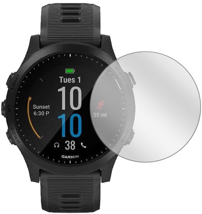 GarminForerunner 945 mit aufgebrachter dipos Displayschutzfolie, glasklare Darstellung ohne Einschränkungen