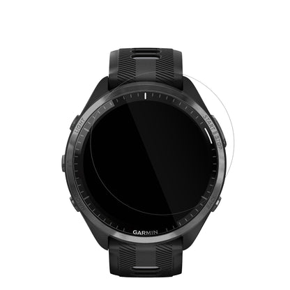GarminForerunner 965 mit aufgebrachter dipos Displayschutzfolie, glasklare Darstellung ohne Einschränkungen