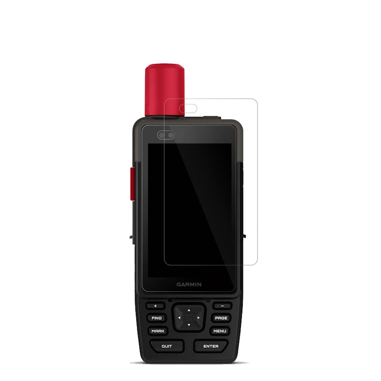 GarminGPSMAP H1i Plus mit aufgebrachter dipos Displayschutzfolie, glasklare Darstellung ohne Einschränkungen