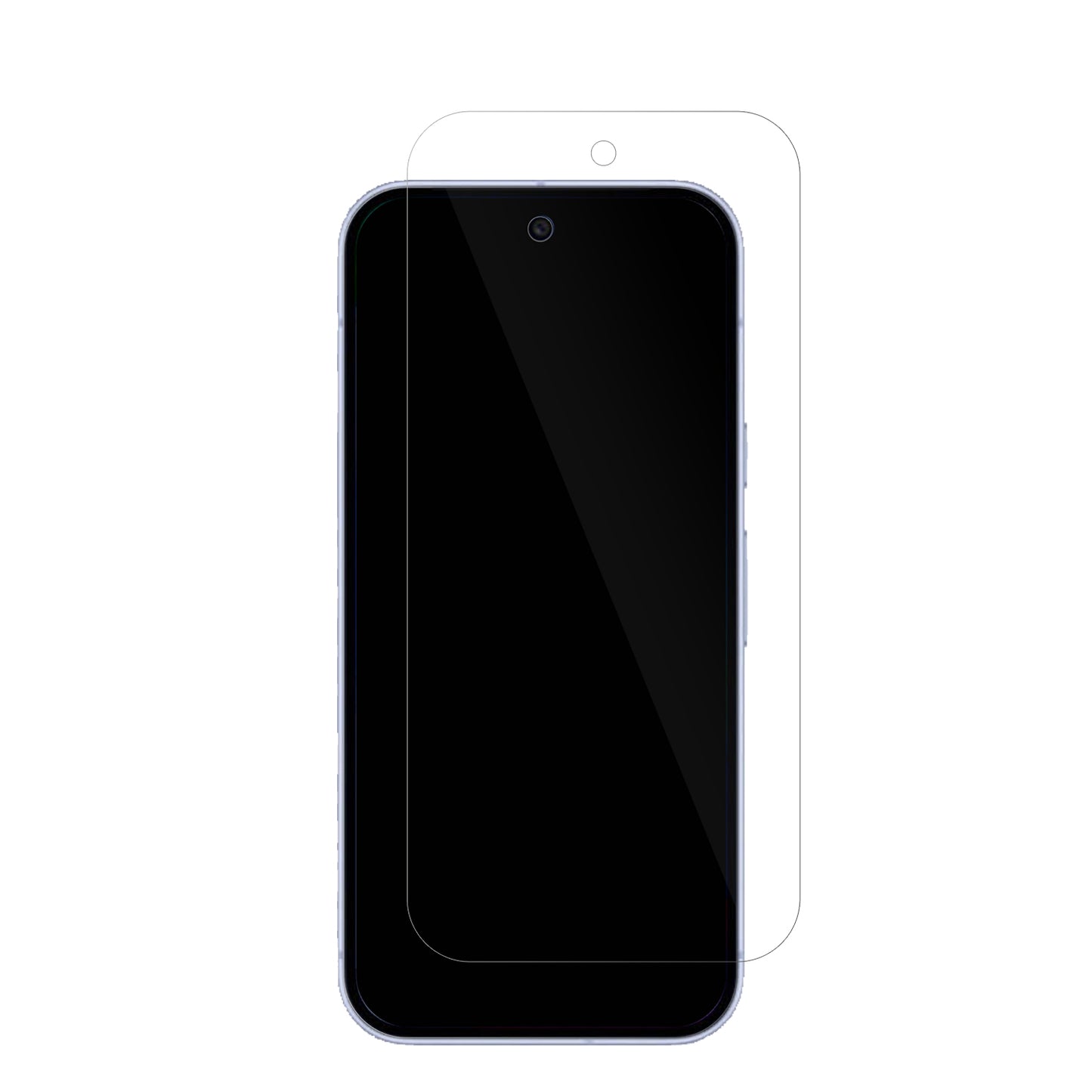 GooglePixel 10 mit aufgebrachter dipos Displayschutzfolie, glasklare Darstellung ohne Einschränkungen