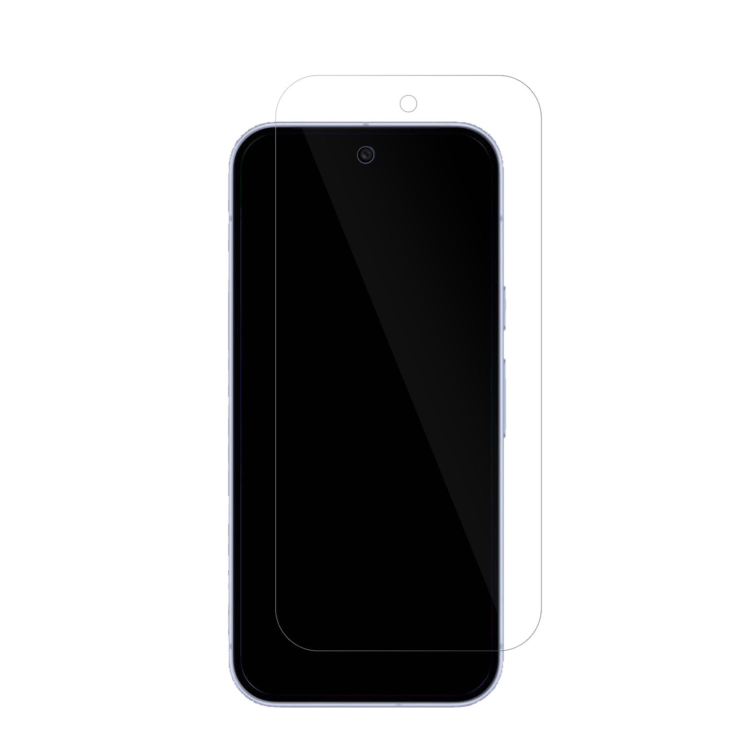 GooglePixel 10 mit aufgebrachter dipos Displayschutzfolie, glasklare Darstellung ohne Einschränkungen