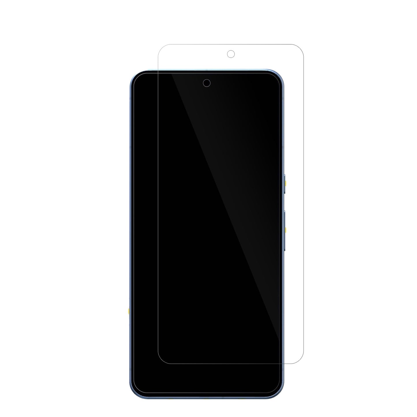 GooglePixel 8 Pro mit aufgebrachter dipos Displayschutzfolie, glasklare Darstellung ohne Einschränkungen