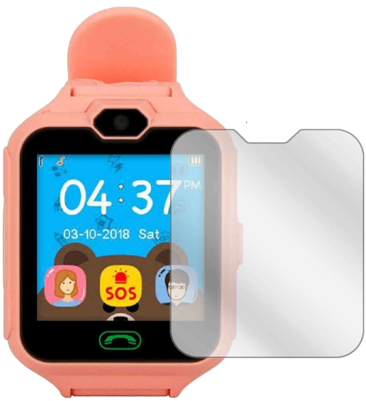 HangangSmart MT-6261 mit aufgebrachter dipos Displayschutzfolie, glasklare Darstellung ohne Einschränkungen