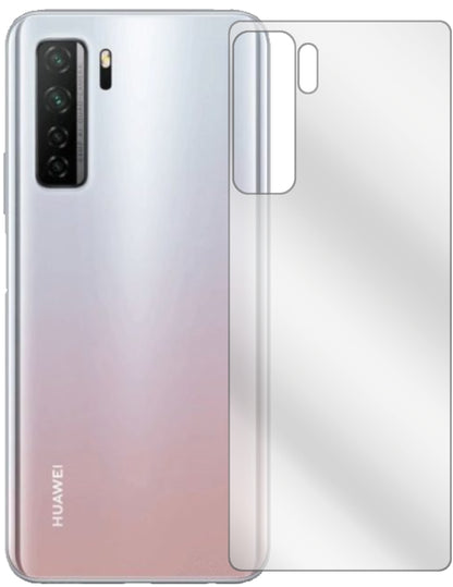 Huaweinova 7 SE Rückseite mit aufgebrachter dipos Displayschutzfolie, glasklare Darstellung ohne Einschränkungen