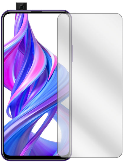 Honor9X mit aufgebrachter dipos Displayschutzfolie, glasklare Darstellung ohne Einschränkungen