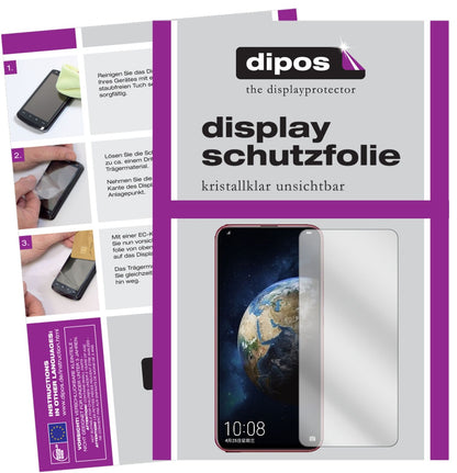 HonorMagic 2 mit aufgebrachter dipos Displayschutzfolie, glasklare Darstellung ohne Einschränkungen