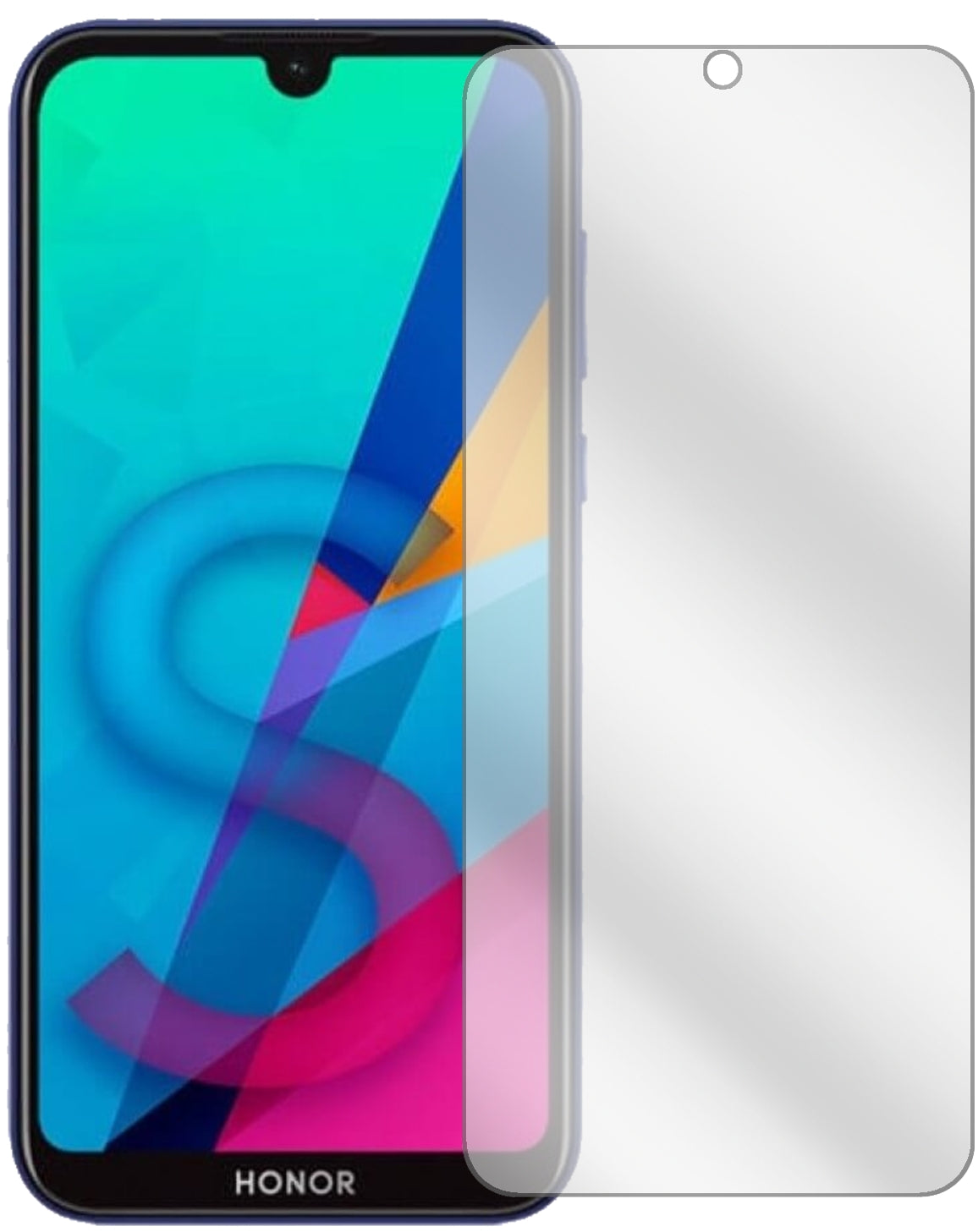 HonorPlay 8 mit aufgebrachter dipos Displayschutzfolie, glasklare Darstellung ohne Einschränkungen