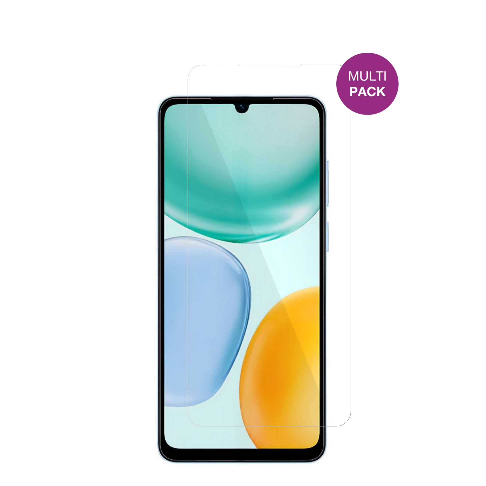HonorX5d Plus mit aufgebrachter dipos Displayschutzfolie, glasklare Darstellung ohne Einschränkungen