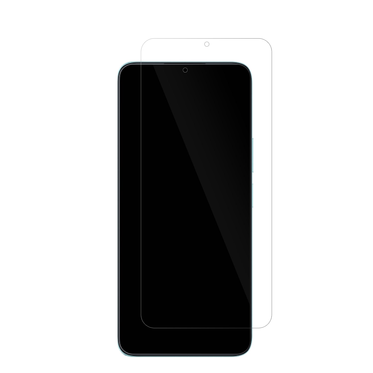HonorX6a mit aufgebrachter dipos Displayschutzfolie, glasklare Darstellung ohne Einschränkungen
