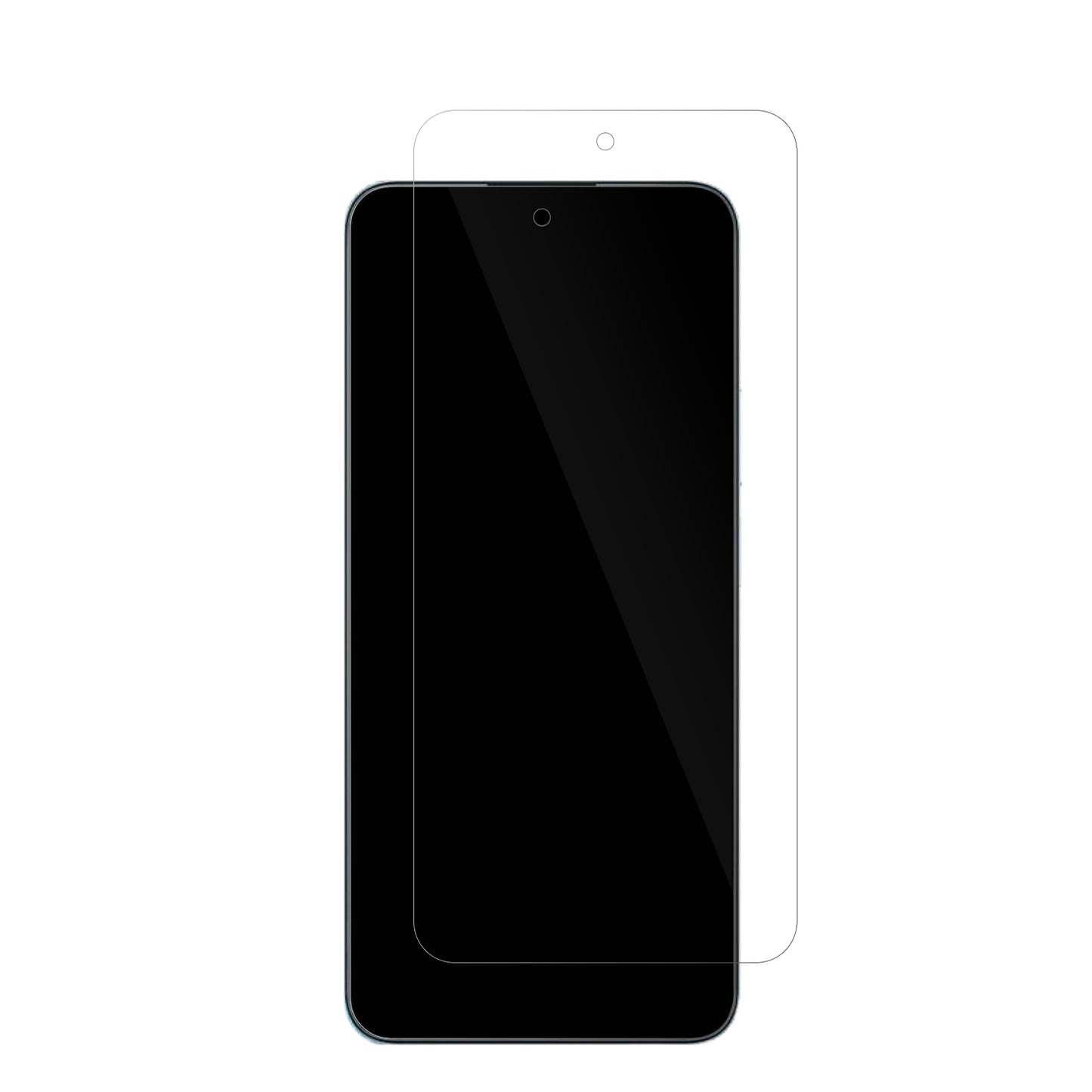 HonorX7c 5G mit aufgebrachter dipos Displayschutzfolie, glasklare Darstellung ohne Einschränkungen