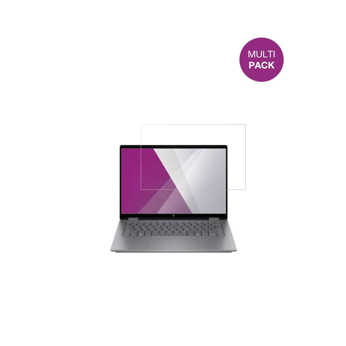 HPOmniBook X Flip 14-fk0773ng mit aufgebrachter dipos Displayschutzfolie, glasklare Darstellung ohne Einschränkungen