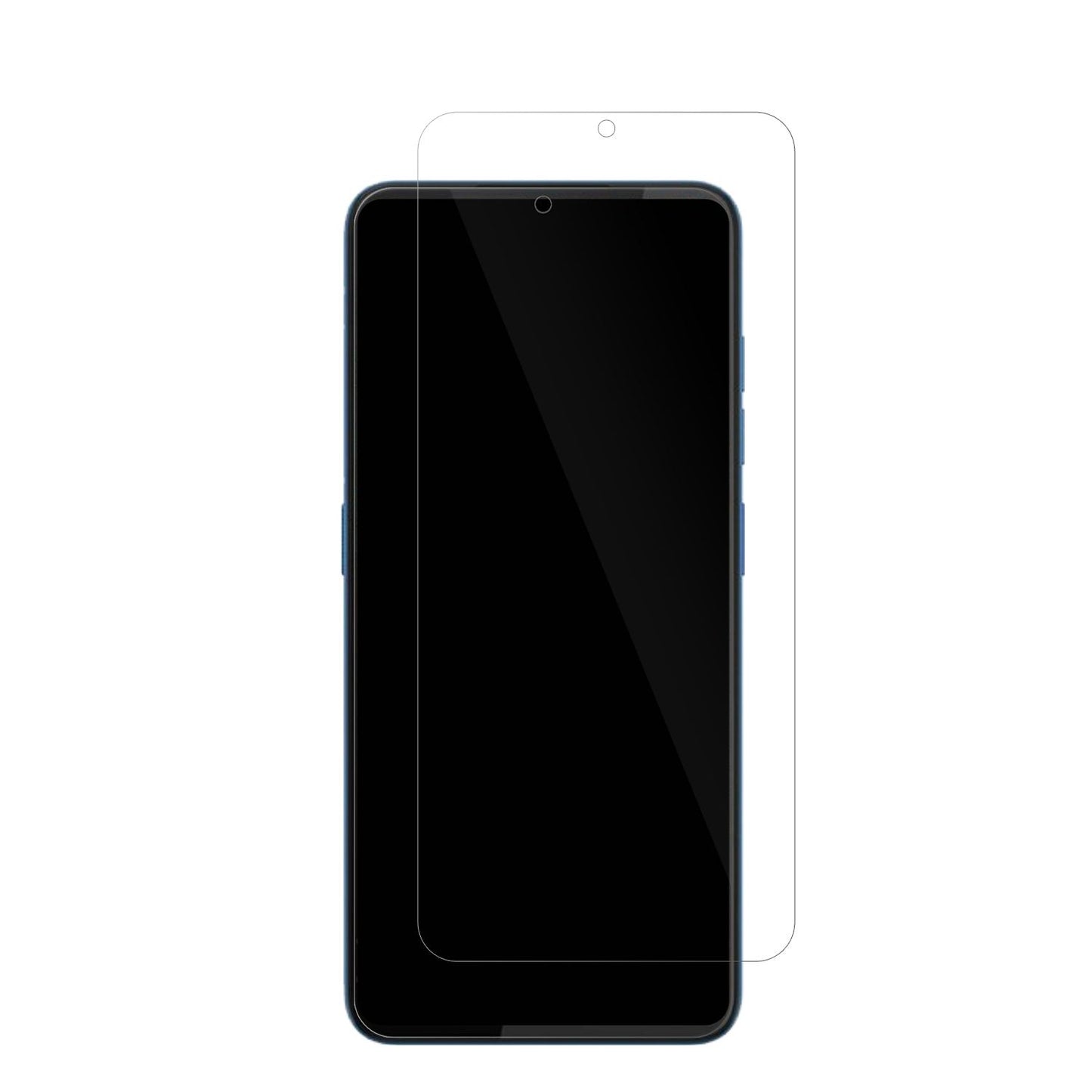 HTCWildfire E5 mit aufgebrachter dipos Displayschutzfolie, glasklare Darstellung ohne Einschränkungen