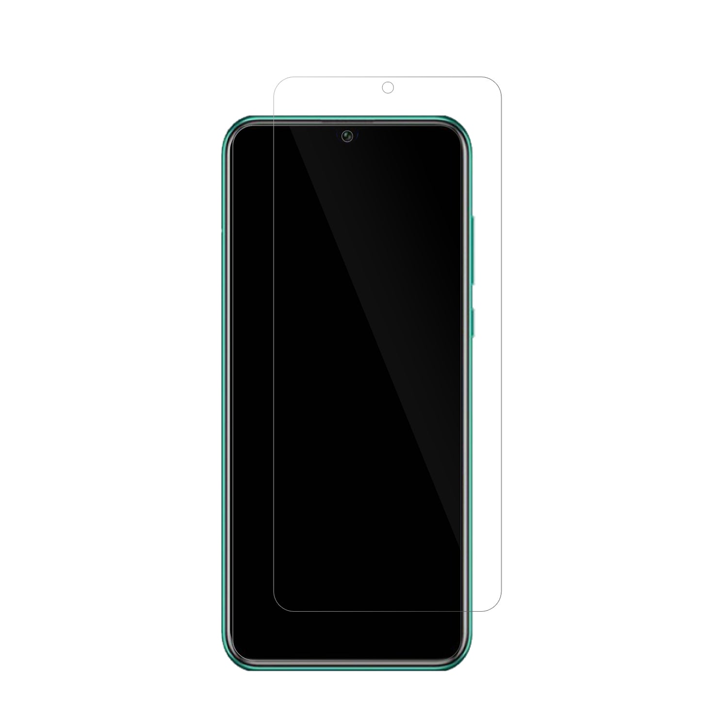 HuaweiEnjoy 50 Pro mit aufgebrachter dipos Displayschutzfolie, glasklare Darstellung ohne Einschränkungen