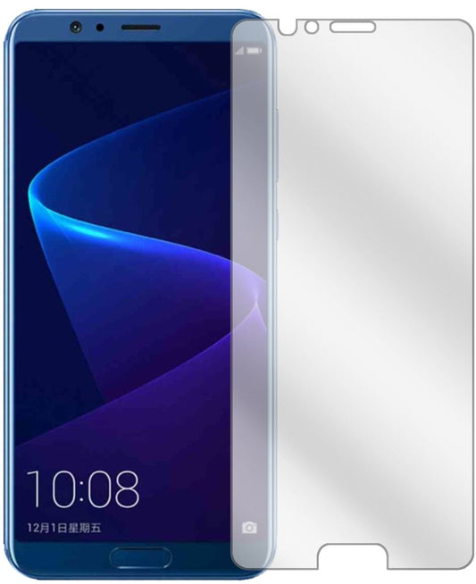 HuaweiHonor V10 mit aufgebrachter dipos Displayschutzfolie, glasklare Darstellung ohne Einschränkungen