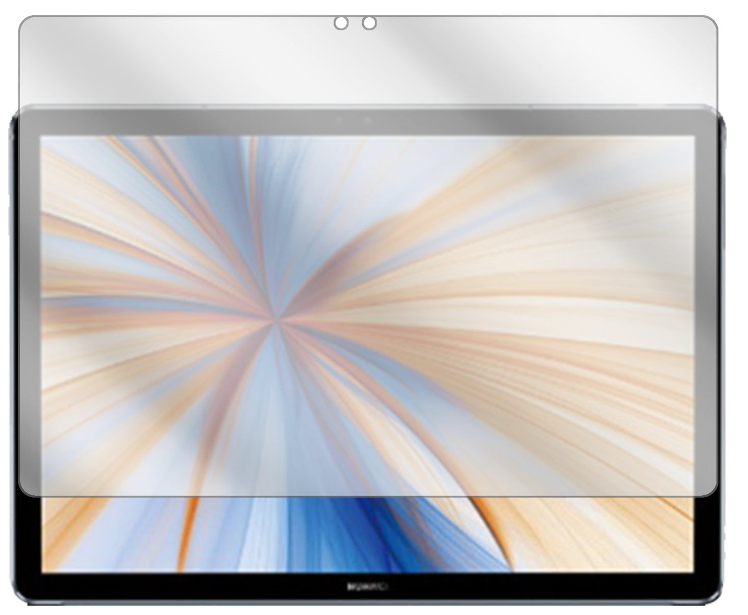 HuaweiMateBook E (2019) mit aufgebrachter dipos Displayschutzfolie, glasklare Darstellung ohne Einschränkungen