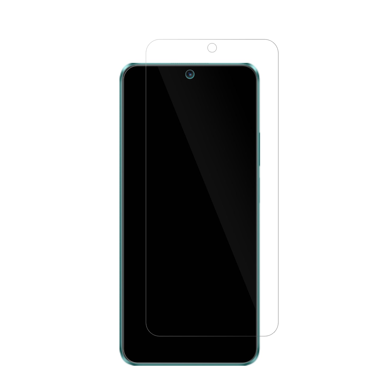 HuaweiNova 12i mit aufgebrachter dipos Displayschutzfolie, glasklare Darstellung ohne Einschränkungen