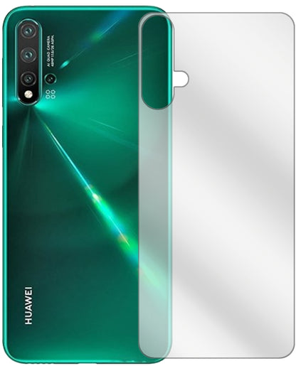 Huaweinova 5 Pro Rückseite mit aufgebrachter dipos Displayschutzfolie, glasklare Darstellung ohne Einschränkungen